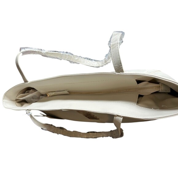 Cavalli Class Sandra Shopper Tote White Asparagus New w  Tags MSRP $118 - Picture 6 of 7